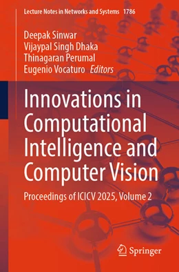 Abbildung von Sinwar / Dhaka | Innovations in Computational Intelligence and Computer Vision | 1. Auflage | 2026 | beck-shop.de