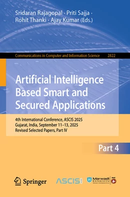 Abbildung von Rajagopal / Sajja | Artificial Intelligence Based Smart and Secured Applications | 1. Auflage | 2026 | beck-shop.de