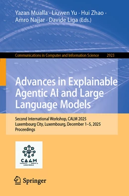 Abbildung von Mualla / Yu | Advances in Explainable Agentic AI and Large Language Models. | 1. Auflage | 2026 | beck-shop.de