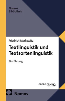 Abbildung von Markewitz | Textlinguistik und Textsortenlinguistik | 1. Auflage | 2026 | beck-shop.de