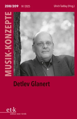 Abbildung von Tadday | MUSIK-KONZEPTE 208/209: Detlev Glanert | 1. Auflage | 2026 | beck-shop.de