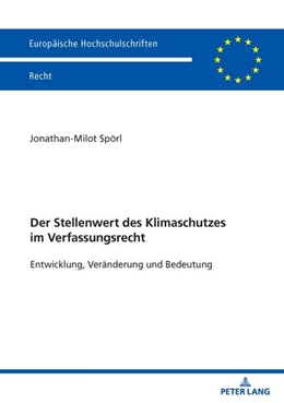 Abbildung von Spörl | Der Stellenwert des Klimaschutzes im Verfassungsrecht | 1. Auflage | 2026 | beck-shop.de
