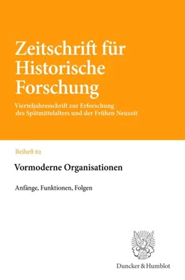 Abbildung von Ziegler / Neumann | Vormoderne Organisationen | 1. Auflage | 2026 | beck-shop.de