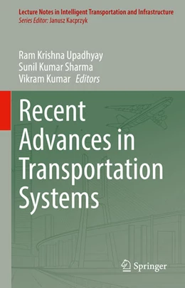 Abbildung von Upadhyay / Sharma | Recent Advances in Transportation Systems | 1. Auflage | 2026 | beck-shop.de