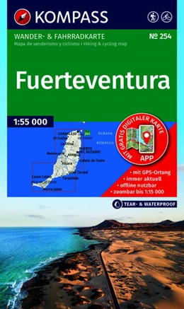 Abbildung von KOMPASS Wanderkarte 254 Fuerteventura 1:55.000 | 1. Auflage | 2026 | beck-shop.de