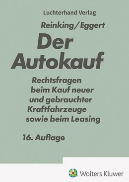 Abbildung von Reinking / Eggert | Der Autokauf | 16. Auflage | 2026 | beck-shop.de
