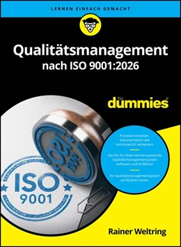 Abbildung von Weltring | Qualitätsmanagement nach ISO 9001:2026 für Dummies | 2. Auflage | 2026 | beck-shop.de
