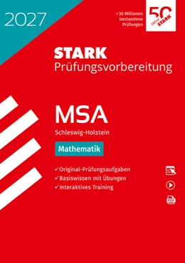 Abbildung von STARK Mathematik - MSA 2027 Schleswig-Holstein - Prüfungsvorbereitung | 14. Auflage | 2026 | beck-shop.de