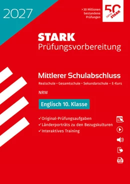 Abbildung von STARK Englisch - Mittlerer Schulabschluss (MSA) 2027 NRW - Prüfungsvorbereitung | 20. Auflage | 2026 | beck-shop.de