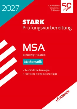 Abbildung von STARK Lösungen zu Mathematik - MSA 2027 Schleswig-Holstein - Prüfungsvorbereitung | 14. Auflage | 2026 | beck-shop.de