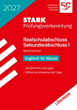 Abbildung von STARK Lösungen zu Englisch - Realschulabschluss 2027 Niedersachsen - Prüfungsvorbereitung | 21. Auflage | 2026 | beck-shop.de