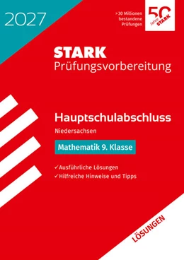 Abbildung von STARK Lösungen zu Mathematik 9. Klasse - Hauptschulabschluss 2027 Niedersachsen - Prüfungsvorbereitung | 23. Auflage | 2026 | beck-shop.de