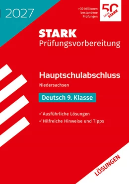 Abbildung von STARK Lösungen zu Deutsch 9. Klasse - Hauptschulabschluss 2027 Niedersachsen - Prüfungsvorbereitung | 22. Auflage | 2026 | beck-shop.de