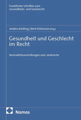 Abbildung von Kießling / Völzmann | Gesundheit und Geschlecht im Recht | 1. Auflage | 2026 | beck-shop.de