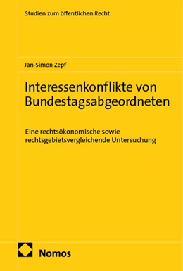 Abbildung von Zepf | Interessenkonflikte von Bundestagsabgeordneten | 1. Auflage | 2026 | beck-shop.de