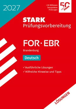 Abbildung von STARK Lösungen zu Deutsch - FOR/EBR 2027 Brandenburg - Prüfungsvorbereitung | 1. Auflage | 2026 | beck-shop.de