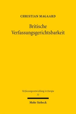 Abbildung von Magaard | Britische Verfassungsgerichtsbarkeit | 1. Auflage | 2026 | beck-shop.de
