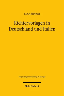 Abbildung von Silvani | Richtervorlagen in Deutschland und Italien | 1. Auflage | 2026 | beck-shop.de