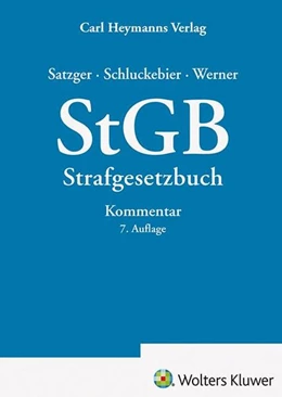 Abbildung von Satzger / Schluckebier | StGB Kommentar zum Strafgesetzbuch | 7. Auflage | 2026 | beck-shop.de
