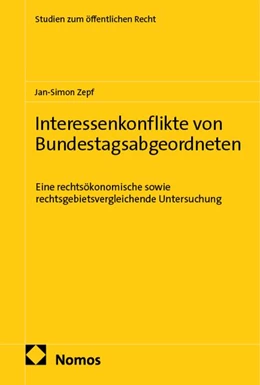 Abbildung von Zepf | Interessenkonflikte von Bundestagsabgeordneten | 1. Auflage | 2026 | beck-shop.de