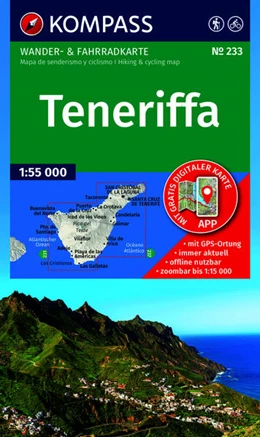 Abbildung von KOMPASS Wanderkarte 233 Teneriffa 1:50.000 | 2. Auflage | 2026 | beck-shop.de