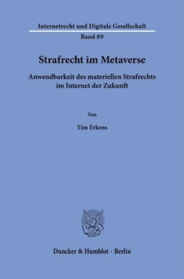 Abbildung von Erkens | Strafrecht im Metaverse | 1. Auflage | 2026 | beck-shop.de