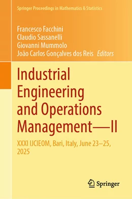 Abbildung von Facchini / Sassanelli | Industrial Engineering and Operations Management-II | 1. Auflage | 2026 | beck-shop.de