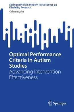 Abbildung von Aydin | Optimal Performance Criteria in Autism Studies | 1. Auflage | 2026 | beck-shop.de