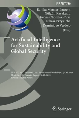 Abbildung von Mercier-Laurent / Kayakutlu | Artificial Intelligence for Sustainability and Global Security | 1. Auflage | 2026 | beck-shop.de