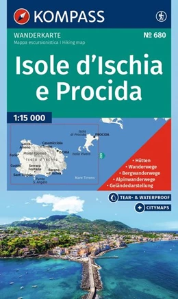 Abbildung von KOMPASS Wanderkarte 680 Isole d' Ischia e Procida 1:15.000 | 2. Auflage | 2026 | beck-shop.de