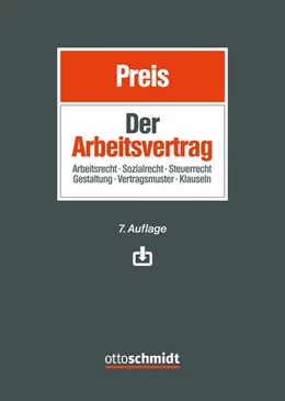 Abbildung von Greiner / Preis | Der Arbeitsvertrag | 7. Auflage | 2026 | beck-shop.de