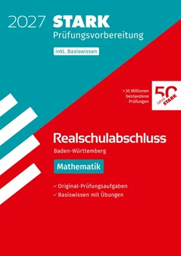 Abbildung von STARK Mathematik - Realschulabschluss 2027 BW - Prüfungsvorbereitung inkl. Basistraining | 20. Auflage | 2026 | beck-shop.de
