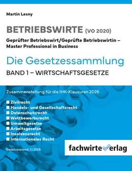 Abbildung von Fresow / Lesny | Betriebswirte - Betriebswirte - Die Gesetzessammlung 2026 | 4. Auflage | 2026 | beck-shop.de