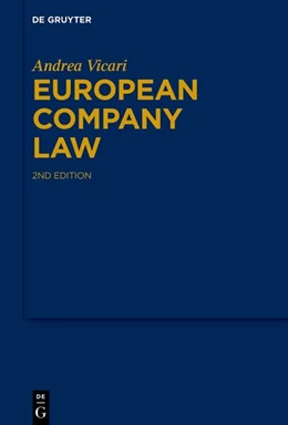 Abbildung von Vicari | European Company Law | 2. Auflage | 2026 | beck-shop.de