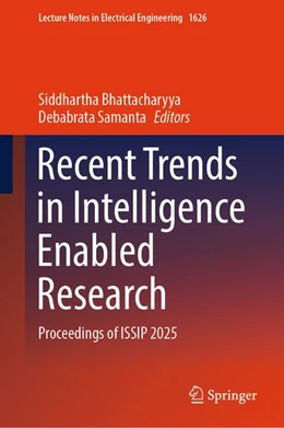 Abbildung von Samanta / Bhattacharyya | Recent Trends in Intelligence Enabled Research | 1. Auflage | 2026 | beck-shop.de