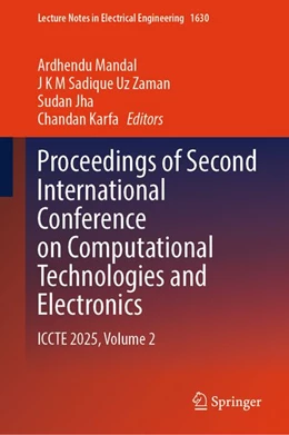 Abbildung von Mandal / Karfa | Proceedings of Second International Conference on Computational Technologies and Electronics | 1. Auflage | 2026 | beck-shop.de