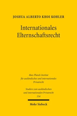 Abbildung von Kohler | Internationales Elternschaftsrecht | 1. Auflage | 2026 | beck-shop.de
