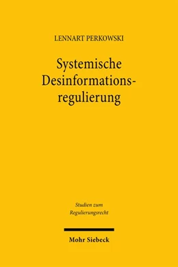 Abbildung von Perkowski | Systemische Desinformationsregulierung | 1. Auflage | 2026 | beck-shop.de