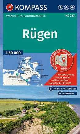 Abbildung von KOMPASS Wanderkarte 737 Rügen 1:50.000 | 2. Auflage | 2026 | beck-shop.de