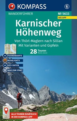 Abbildung von Zahel | KOMPASS Wanderführer Karnischer Höhenweg, Von Thörl-Maglern nach Sillian, Mit Varianten und Gipfeln, 28 Touren mit Extra-Tourenkarte | 2. Auflage | 2026 | beck-shop.de