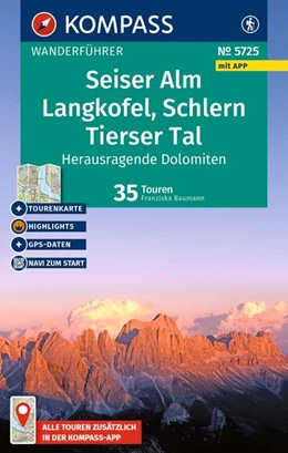 Abbildung von Baumann | KOMPASS Wanderführer Seiser Alm, Langkofel, Schlern, Tierser Tal - Herausragende Dolomiten, 35 Touren mit Extra-Tourenkarte | 2. Auflage | 2026 | beck-shop.de