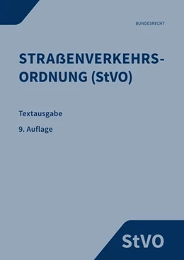 Abbildung von Straßenverkehrsordnung | 9. Auflage | 2026 | beck-shop.de