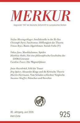 Abbildung von Demand / Knörer | MERKUR 6/2026, Jg.80 | 1. Auflage | 2026 | beck-shop.de