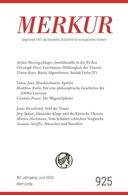 Abbildung von Demand / Knörer | MERKUR 6/2026, Jg.80 | 1. Auflage | 2026 | beck-shop.de
