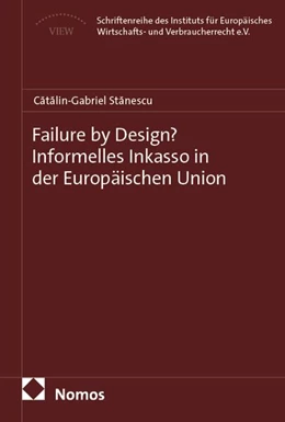 Abbildung von Stanescu | Failure by Design? Informelles Inkasso in der Europäischen Union | 1. Auflage | 2026 | beck-shop.de