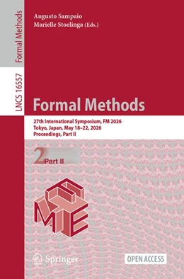 Abbildung von Sampaio / Stoelinga | Formal Methods | 1. Auflage | 2026 | beck-shop.de