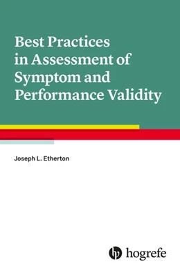 Abbildung von Etherton | Best Practices in Assessment of Symptom and Performance Validity | 1. Auflage | 2026 | beck-shop.de