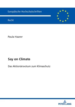 Abbildung von Haarer | Say on Climate | 1. Auflage | 2026 | beck-shop.de