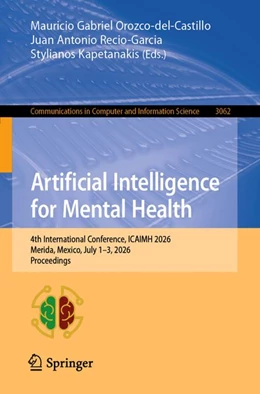 Abbildung von Orozco-Del-Castillo / Recio-Garcia | Artificial Intelligence for Mental Health | 1. Auflage | 2026 | beck-shop.de