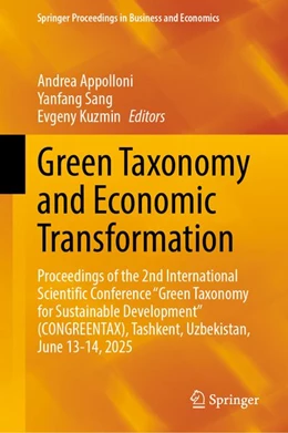 Abbildung von Appolloni / Kuzmin | Green Taxonomy and Economic Transformation | 1. Auflage | 2026 | beck-shop.de